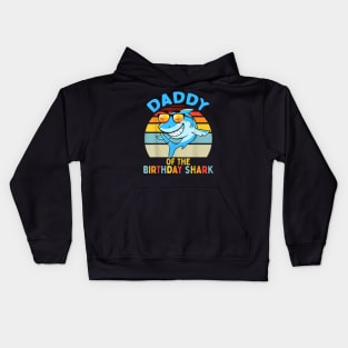 Daddy Of The Shark Birthday Dad Matching Family Kids Hoodie